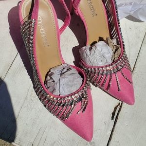 Christine Quinn x Shoe Dazzle - Pink Heels